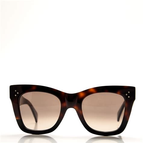 celine cl 41090 s vno z3|Celine CL41090/S Catherine VNO/Z3 Sunglasses in Tortoiseshell .